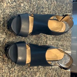 Navy Michael Kors heels